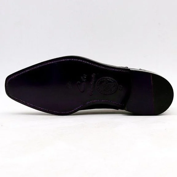 Wine Patina Leather Handmade Dress Shoe - Genuine Calf Leather - Men Suits Formal Leather Handmade Wedding Shoes CE02 - Image 2