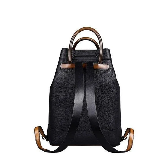 Men Backpacks Genuine Leather 15.6 Inch Daily Work Backpack Schoolbag Vintage Style back pack mochila escolar - Image 10