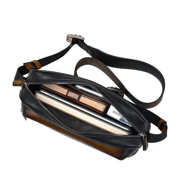 Saigon-Leather Custom Engraved Patina Men's Clutch B530 - Image 3