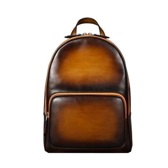 Handmade Patina Waterproof Designer mochila Backpack Male Genuine Leather Bag pack Vintage Style Casual Back Bag Back packs - Image 8