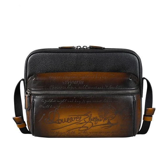 Saigon-Leather Custom Engraved Patina Men's Clutch B530 - Image 2