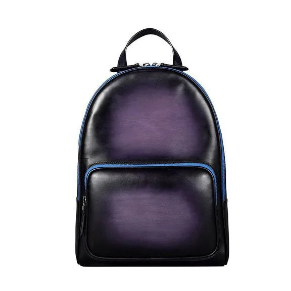 Handmade Patina Waterproof Designer mochila Backpack Male Genuine Leather Bag pack Vintage Style Casual Back Bag Back packs - Image 7