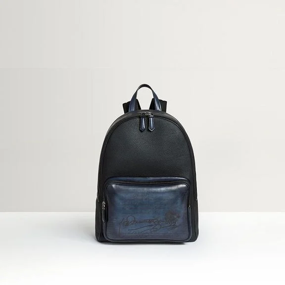 Handmade Genuine Cow Leather Men’s Backpack - Solid Business Bag for 15-Inch Laptops and iPads - Image 2
