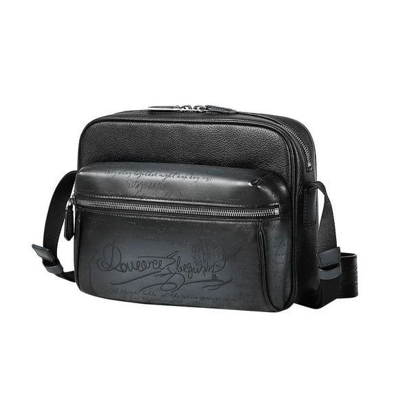 Saigon-Leather Custom Engraved Patina Men's Clutch B530 - Image 6