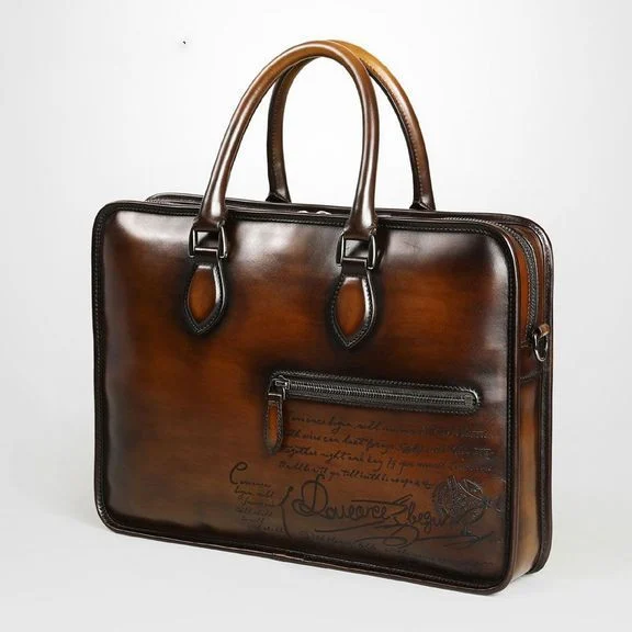 Saigon-Leather Elite Handcrafted Leather Briefcase B353 - Image 2