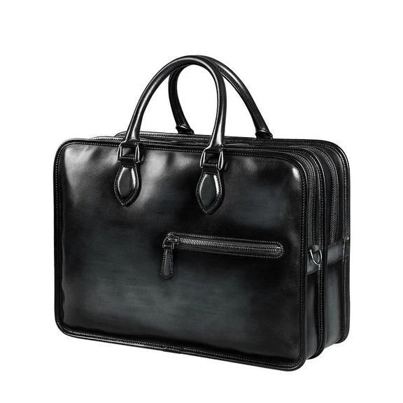 Saigon-Leather Executive Engraved Leather Briefcase B352 - Image 11
