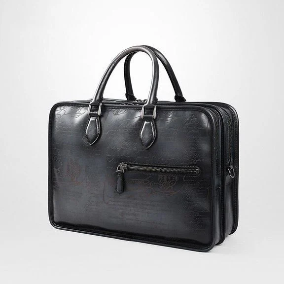 Saigon-Leather Executive Engraved Leather Briefcase B352 - Image 10