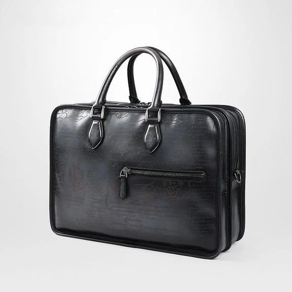 Saigon-Leather Executive Engraved Leather Briefcase B352 - Image 9