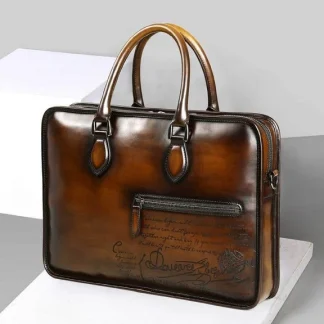 Saigon-Leather Elite Handcrafted Leather Briefcase B353
