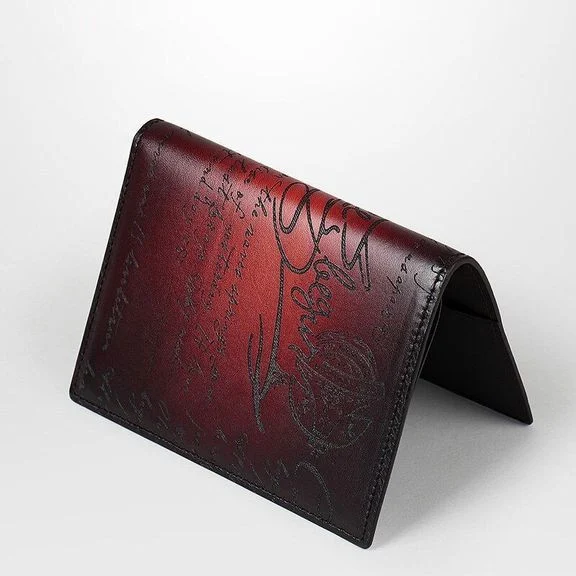 Handmade Patina Genuine Leather Passport Covers Holder Bank Card Holder - Image 7