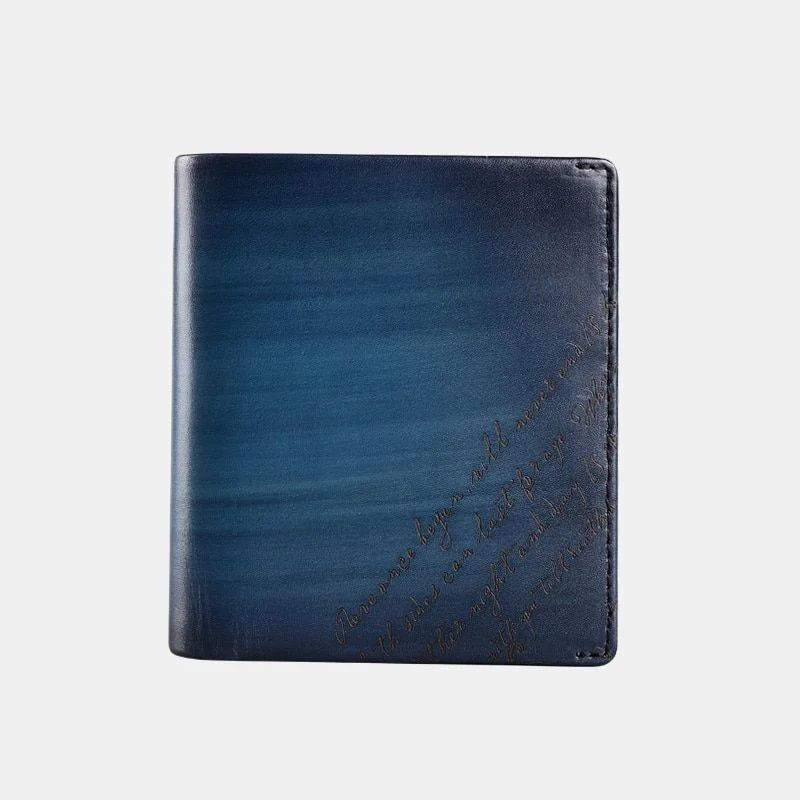 Saigon-Leather Handcrafted Patina Engraved Leather Wallet W721 - Image 8