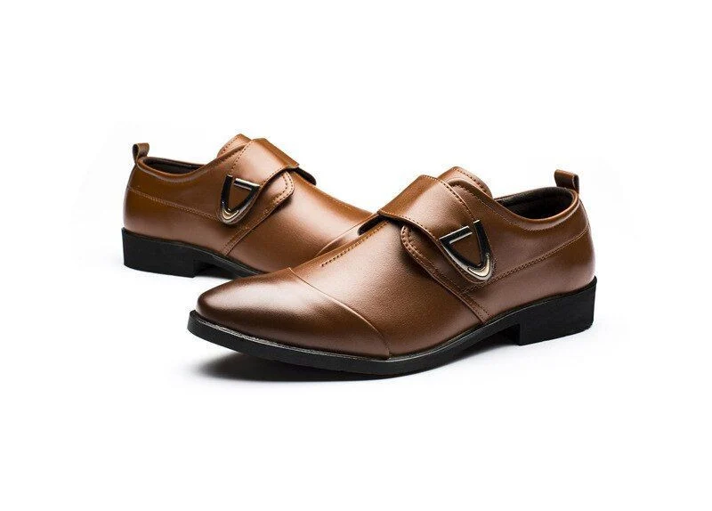 Men's Classic Leather Wingtip Oxfords – Italian-Style Carved Flat Dress Shoes, Casual and Formal, Plus Sizes Available - Image 9