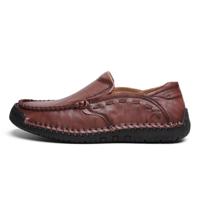 Men's Casual Genuine Leather Loafers - Luxury Brand Breathable Slip-On Driving Moccasins - Image 6