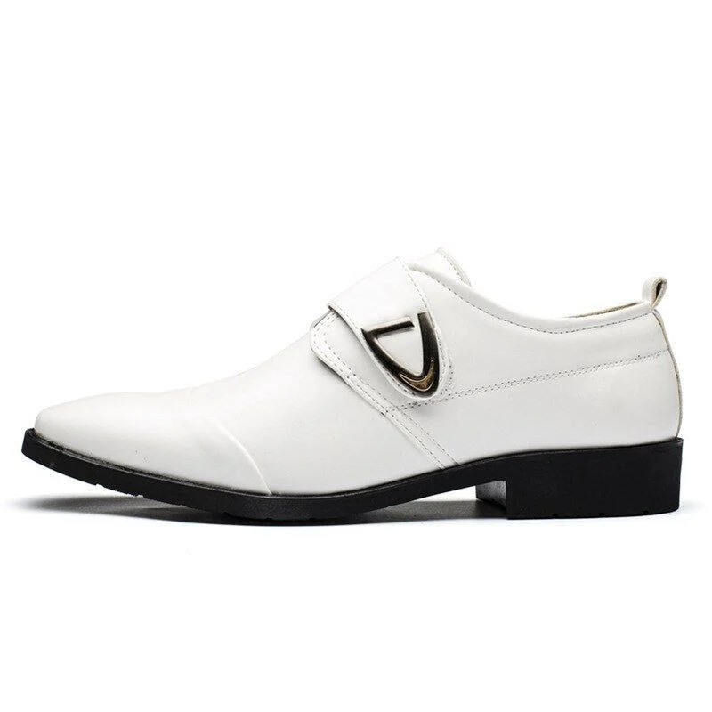 Men's Classic Leather Wingtip Oxfords – Italian-Style Carved Flat Dress Shoes, Casual and Formal, Plus Sizes Available - Image 4