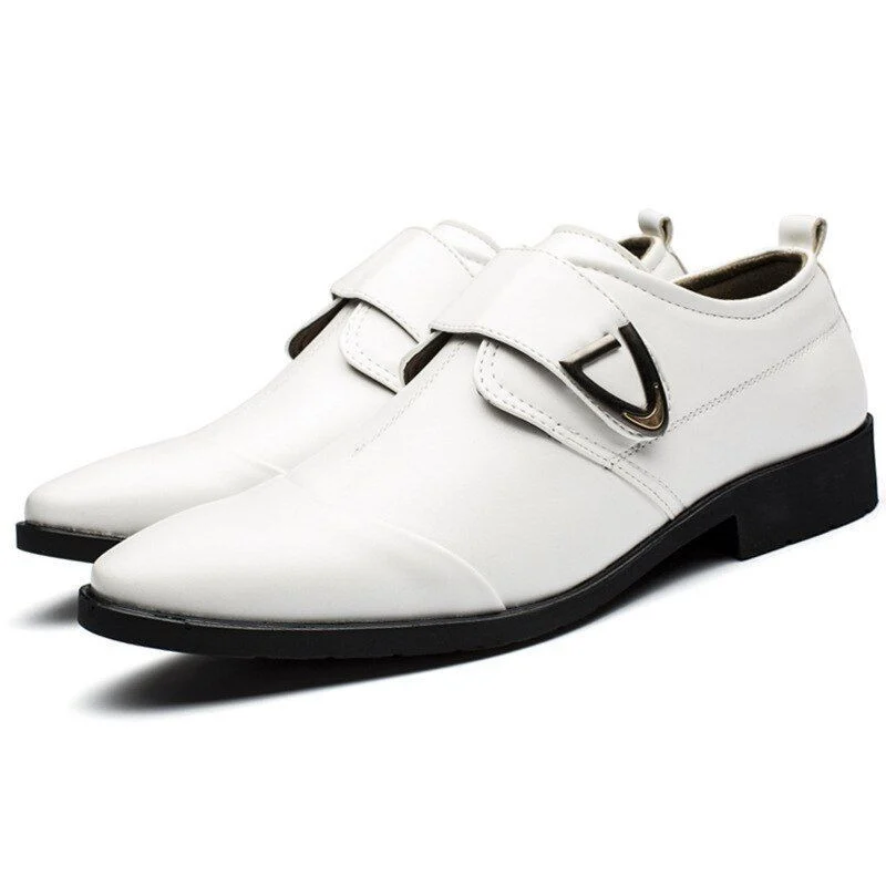 Men's Classic Leather Wingtip Oxfords – Italian-Style Carved Flat Dress Shoes, Casual and Formal, Plus Sizes Available - Image 3
