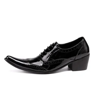 Christia Bella High Heel Dress Shoes - Rock Punk Fashion Genuine Leather Business Style Nightclub Shoes