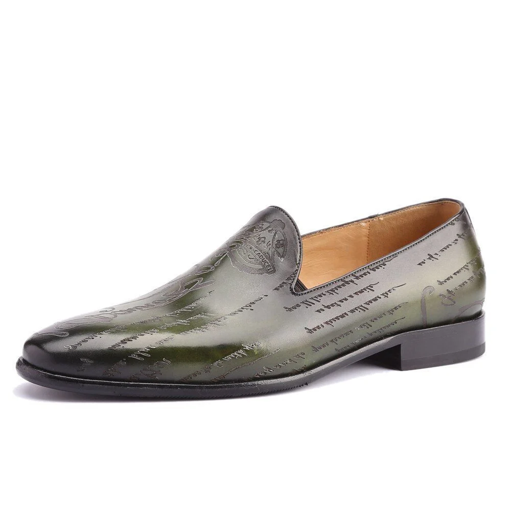 Men's Genuine Leather Loafer Shoes - Custom Luxury Vintage Retro Design for Office, Formal, Wedding & Casual Occasions - Image 6