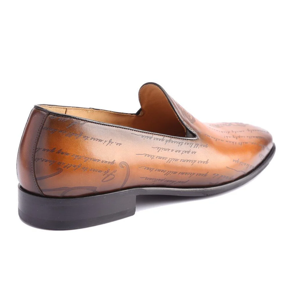 Men's Genuine Leather Loafer Shoes - Custom Luxury Vintage Retro Design for Office, Formal, Wedding & Casual Occasions - Image 3