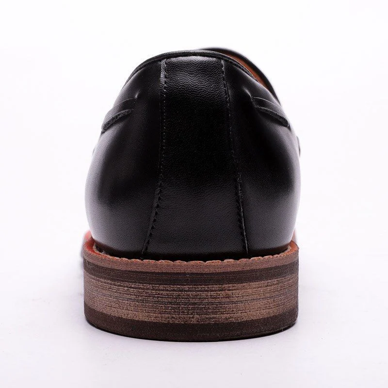 Men’s Street Fashion Genuine Leather Tassel Loafers - Formal Shoes for Party, Wedding, and Business Casual Wear - Image 5