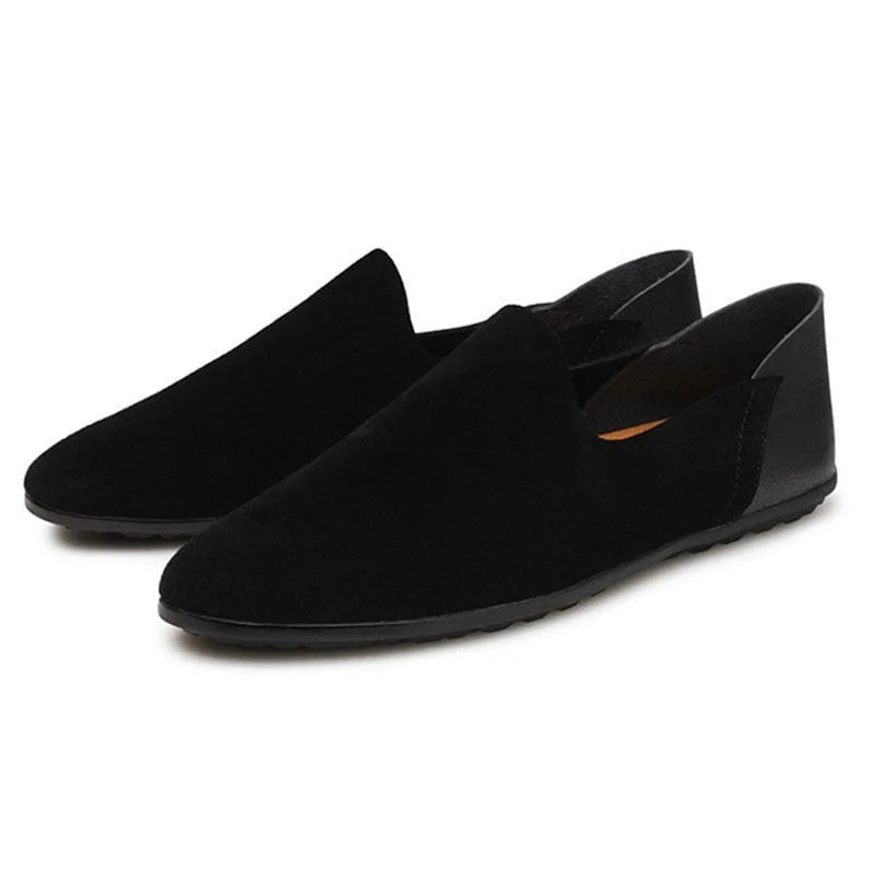 Merkmak Big Size Genuine Leather Slip-On Loafers - Casual Spring & Autumn Moccasins for Men - Image 5