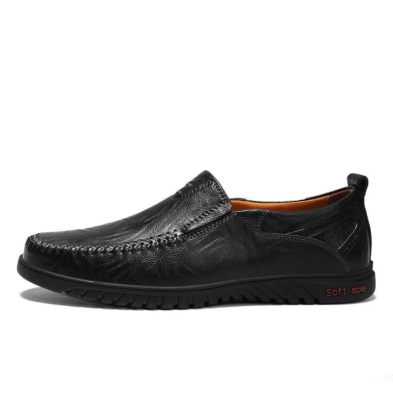 Italian Casual Genuine Leather Loafers - Luxury Breathable Slip-On Moccasins for Men - Image 6