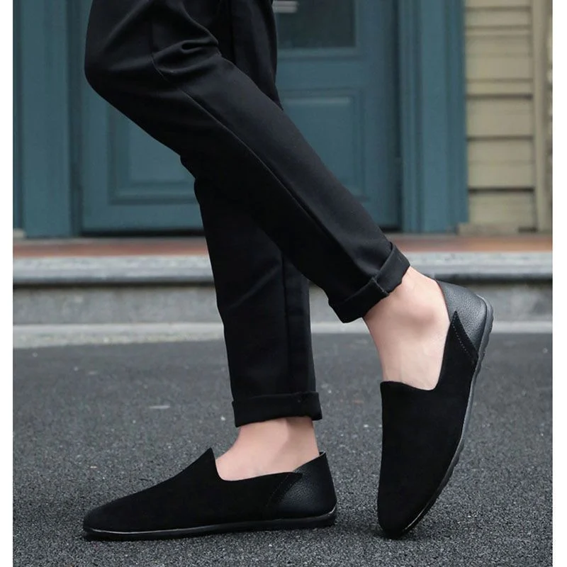 Merkmak Big Size Genuine Leather Slip-On Loafers - Casual Spring & Autumn Moccasins for Men - Image 9