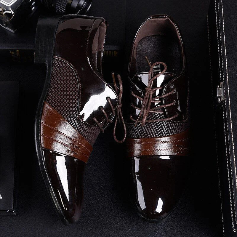 New Arrival Lace-Up Men's Dress Shoes - High-Quality Elegant Formal Wedding and Business Shoes - Image 6
