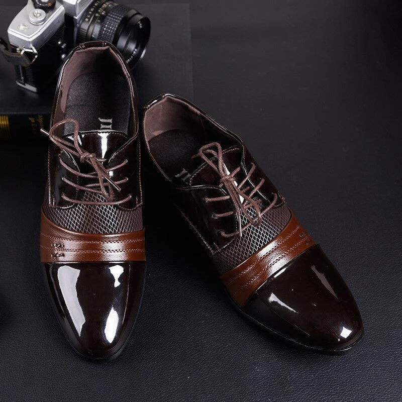 New Arrival Lace-Up Men's Dress Shoes - High-Quality Elegant Formal Wedding and Business Shoes - Image 5