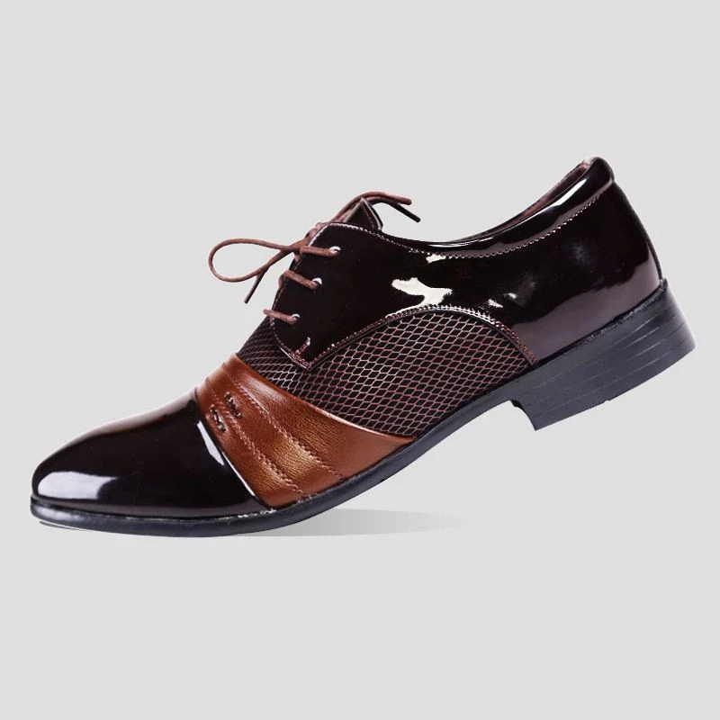 New Arrival Lace-Up Men's Dress Shoes - High-Quality Elegant Formal Wedding and Business Shoes - Image 2