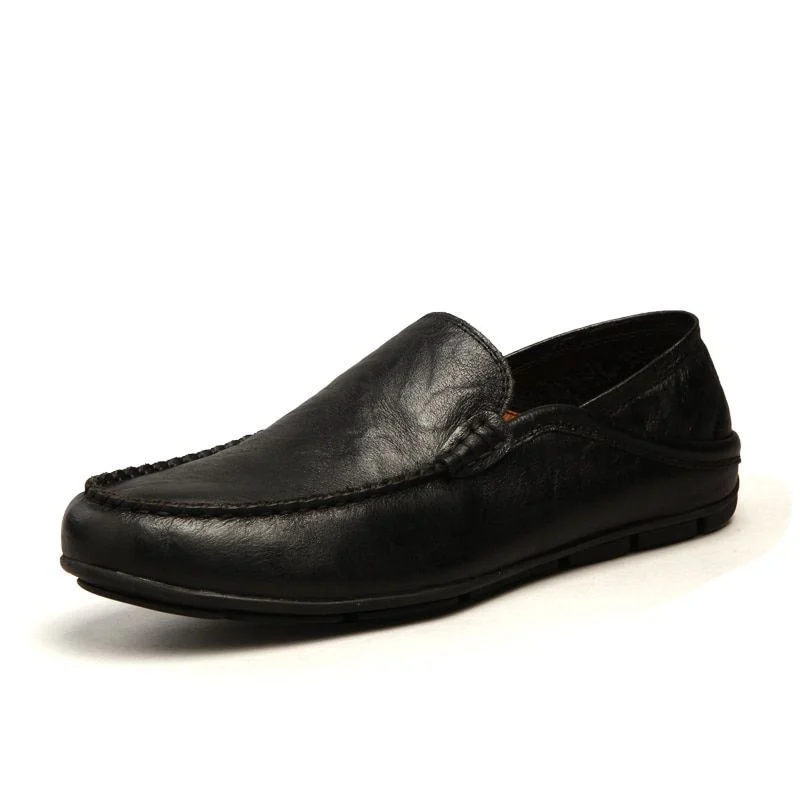 Luxury Leather Men’s Loafers - Breathable Casual Slip-On Moccasins for Driving - Image 5