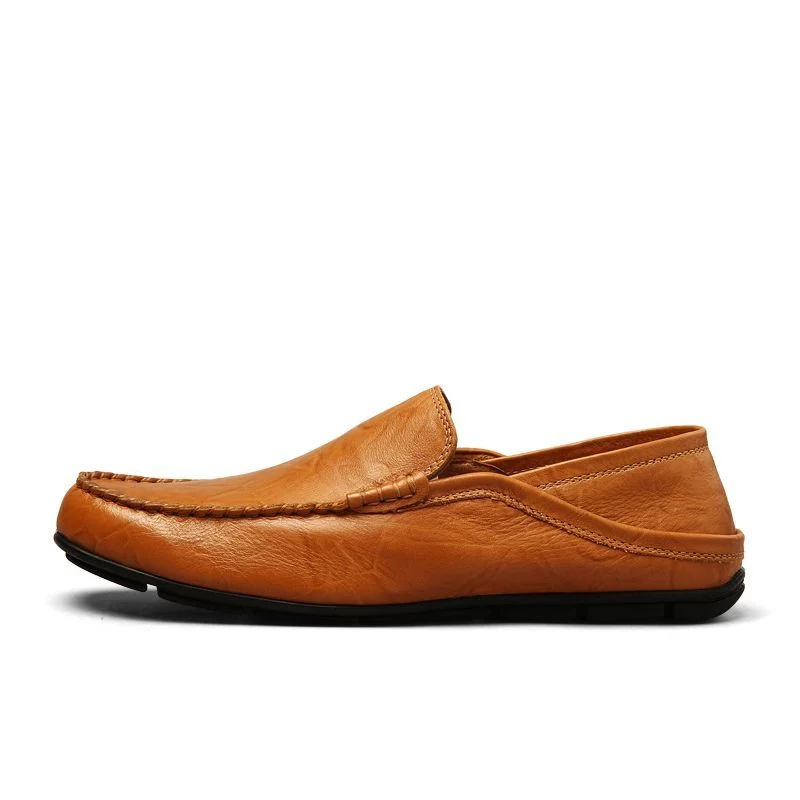Luxury Leather Men’s Loafers - Breathable Casual Slip-On Moccasins for Driving - Image 2