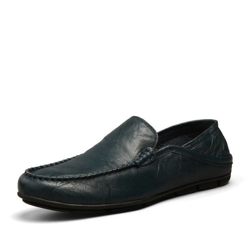 Luxury Leather Men’s Loafers - Breathable Casual Slip-On Moccasins for Driving - Image 6