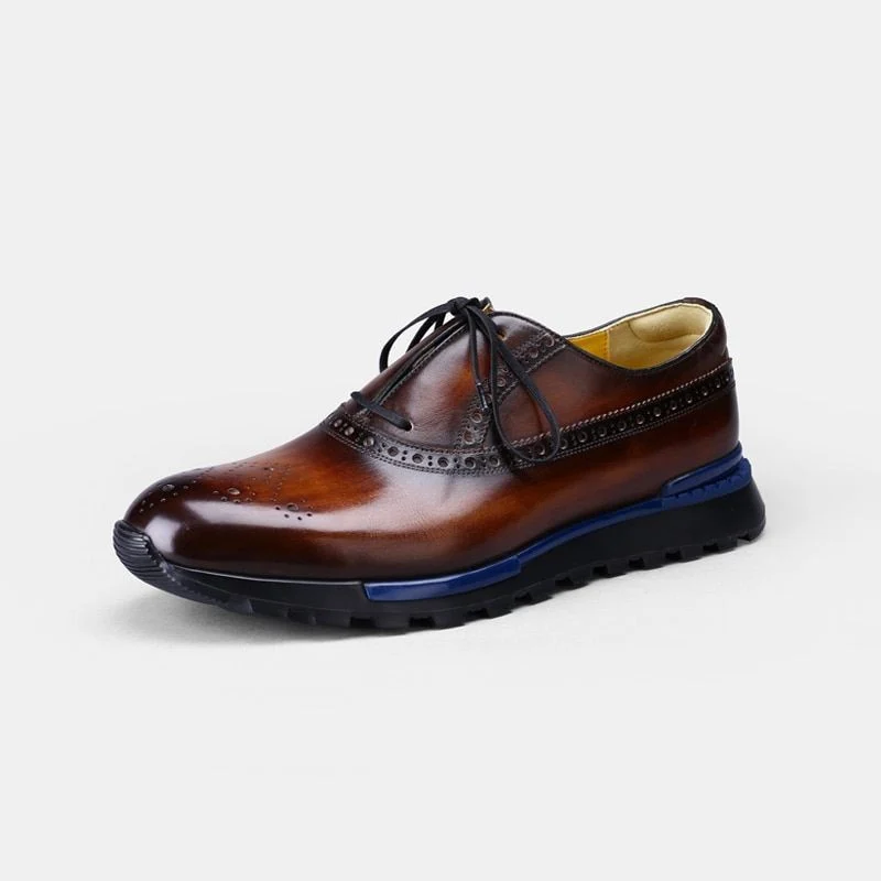 Handmade Men’s Leather Summer Dress Shoes - Wear-Resistant Business Casual Shoes - Image 2