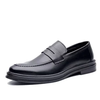 Spring & Autumn Men’s Casual Slip-On Moccasins - PU Leather Loafers