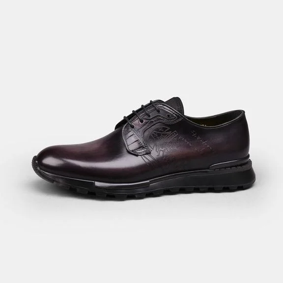 Handmade Summer Men’s Leather Slip-On Shoes - Breathable Casual Brogue with British Style - Image 6