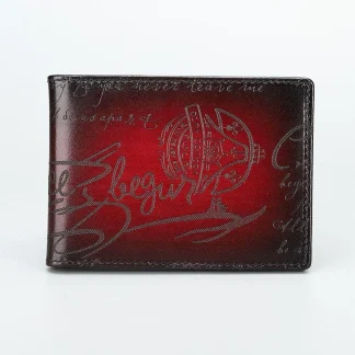 Saigon-Leather Elegance Carved Leather Wallet W723