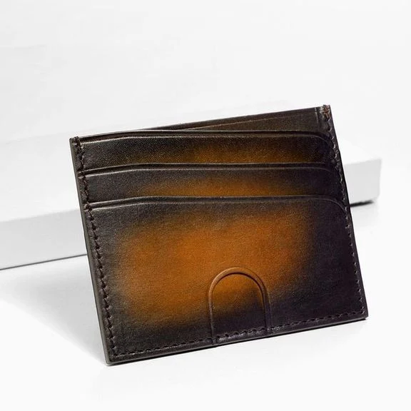 Saigon-Leather Handcrafted Patina Card Holder C101 - Image 7