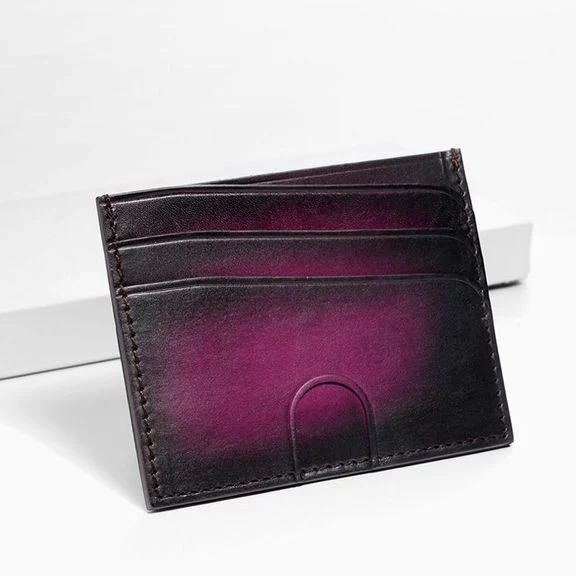 Saigon-Leather Handcrafted Patina Card Holder C101 - Image 9