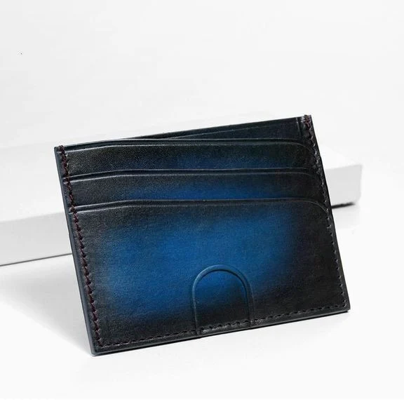 Saigon-Leather Handcrafted Patina Card Holder C101 - Image 6