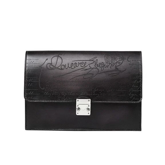 Saigon-Leather Handcrafted Patina Men's Clutch Product Description B529 - Image 9