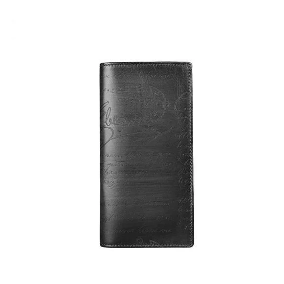 Saigon-Leather Handcrafted Patina Engraved Leather Long Wallet E734 - Image 6