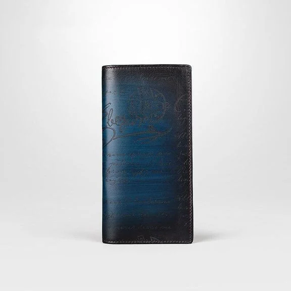 Saigon-Leather Handcrafted Patina Engraved Leather Long Wallet E734 - Image 4