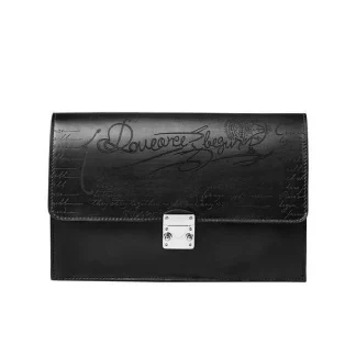 Saigon-Leather Handcrafted Patina Men's Clutch Product Description B529