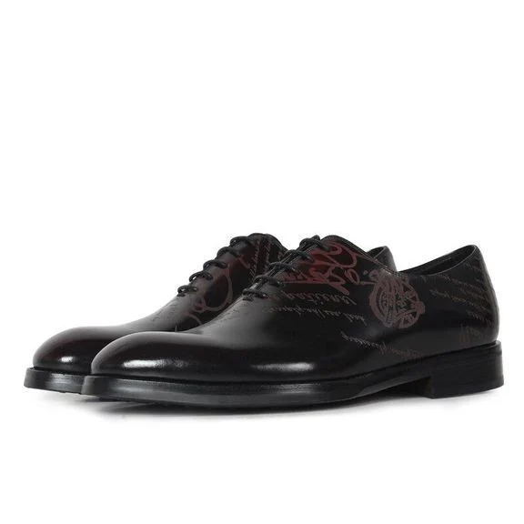 Classic Vintage Blake Stitch Leather Dress Shoes - Genuine Calf Leather Formal Footwear for Men
