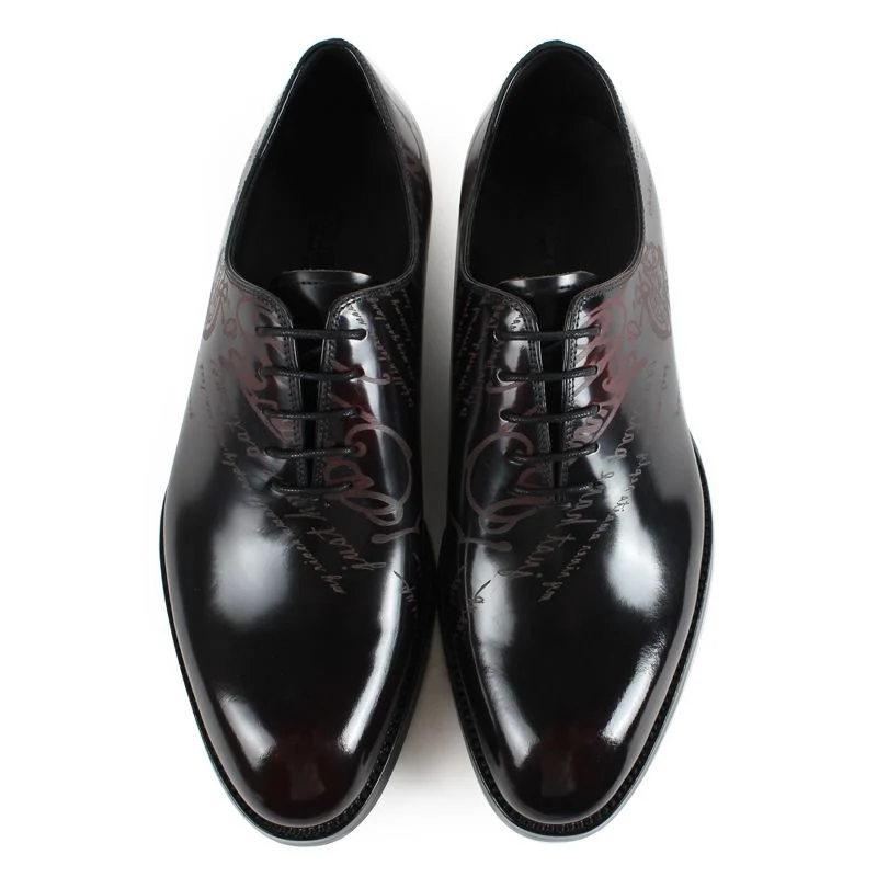Classic Vintage Blake Stitch Leather Dress Shoes - Genuine Calf Leather Formal Footwear for Men - Image 3