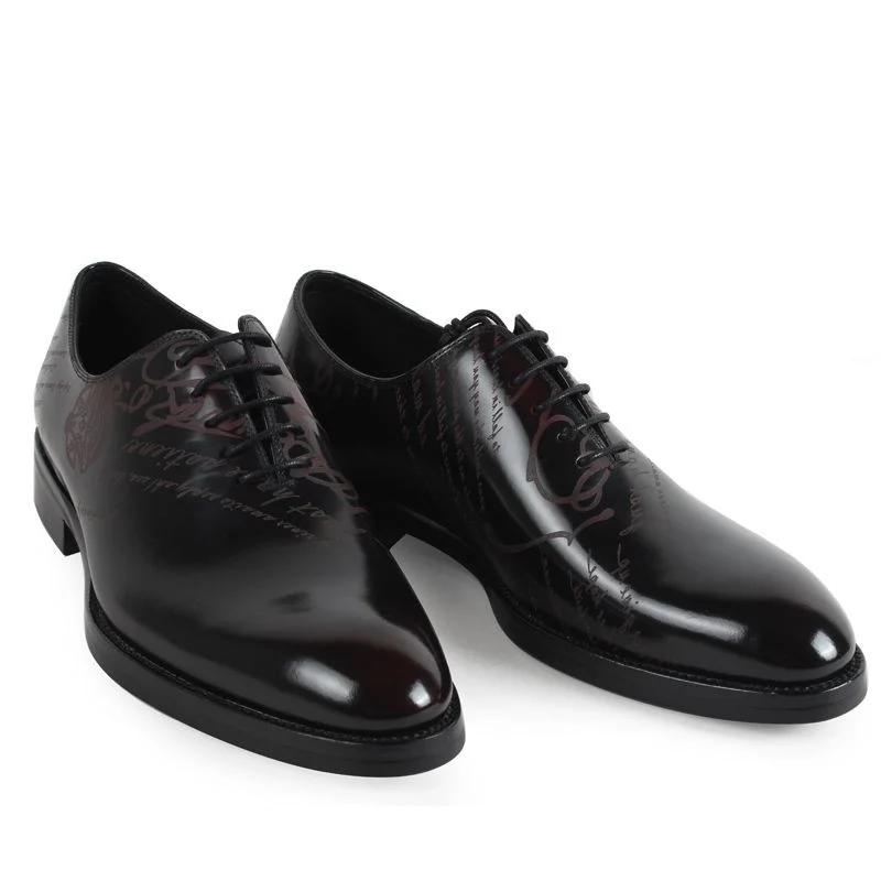 Classic Vintage Blake Stitch Leather Dress Shoes - Genuine Calf Leather Formal Footwear for Men - Image 6