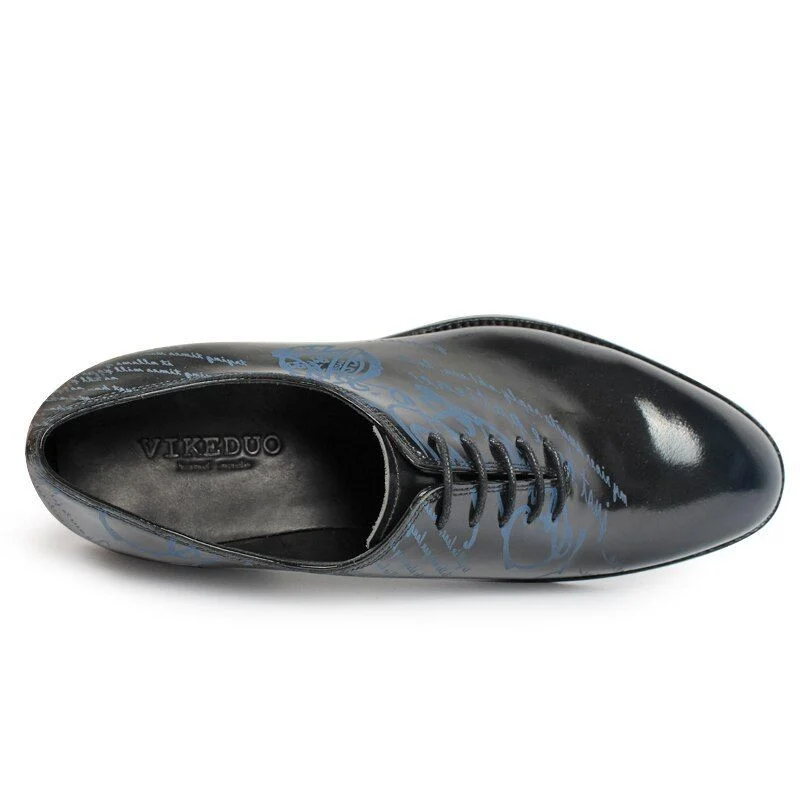 Classic Vintage Blake Stitch Leather Dress Shoes - Genuine Calf Leather Formal Footwear for Men - Image 5