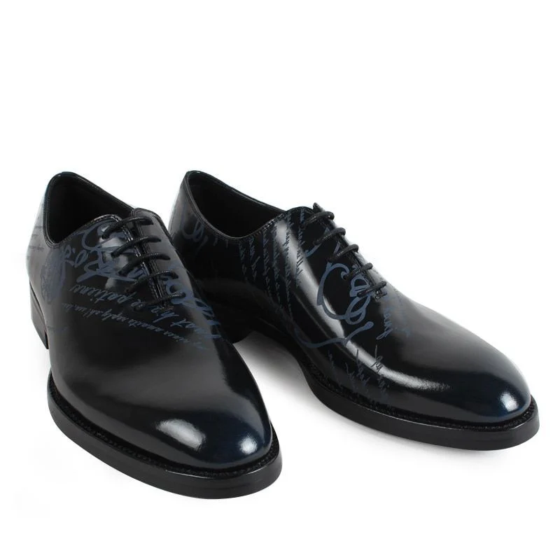 Classic Vintage Blake Stitch Leather Dress Shoes - Genuine Calf Leather Formal Footwear for Men - Image 7