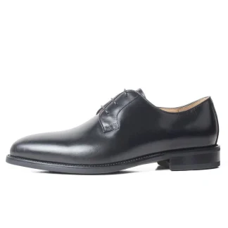 New Full Grain Leather Derby Dress Shoes - Men’s Round Toe Formal Shoes