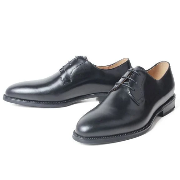 New Full Grain Leather Derby Dress Shoes - Men’s Round Toe Formal Shoes - Image 2
